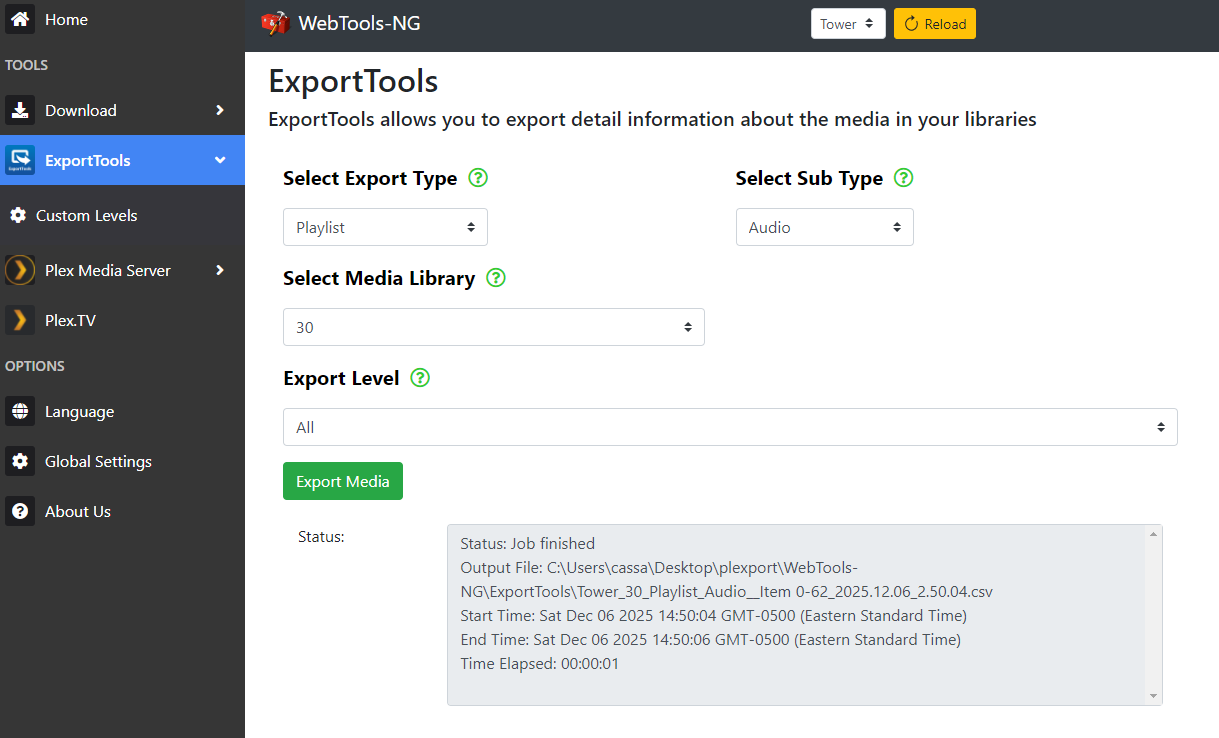 WebTools-NG Screenshot